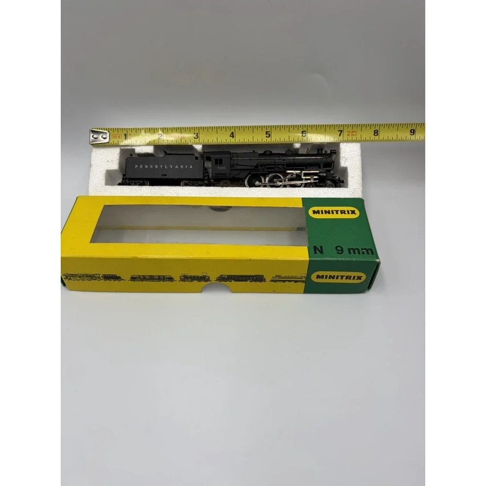 Minitrix N Scale Pennsylvania 5495 Steam Loco 1970 Trix Germany 9mm